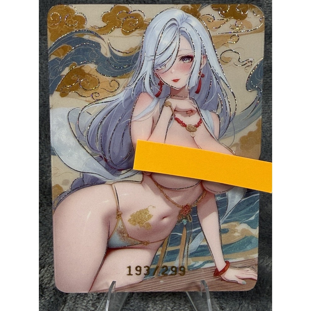Shenhe 申鹤 SSS Holographic Waifu Card #193/299 Genshin Anime Art Collectible